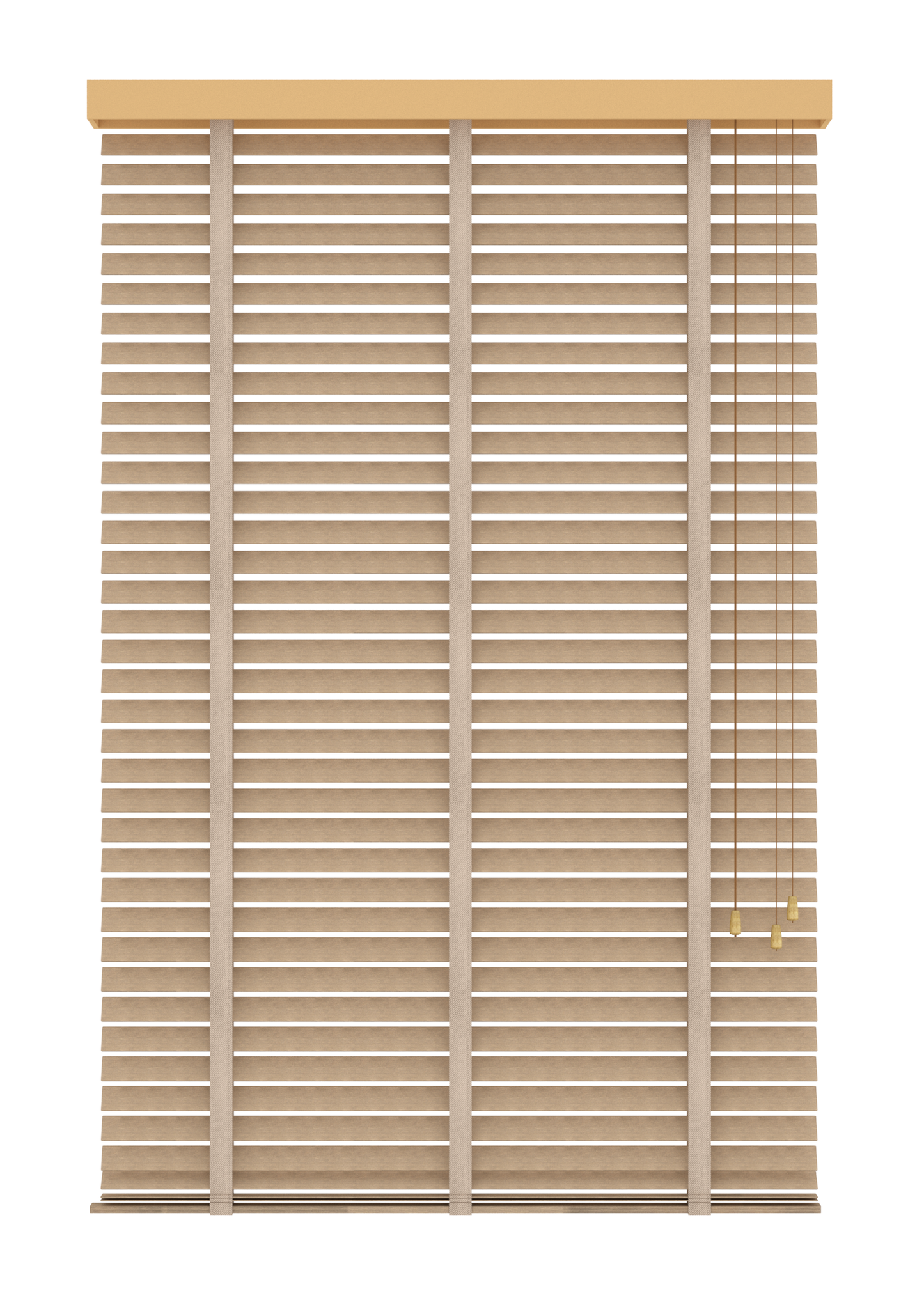 Bamboe Jaloezie zonder Ladderband 50mm taupe