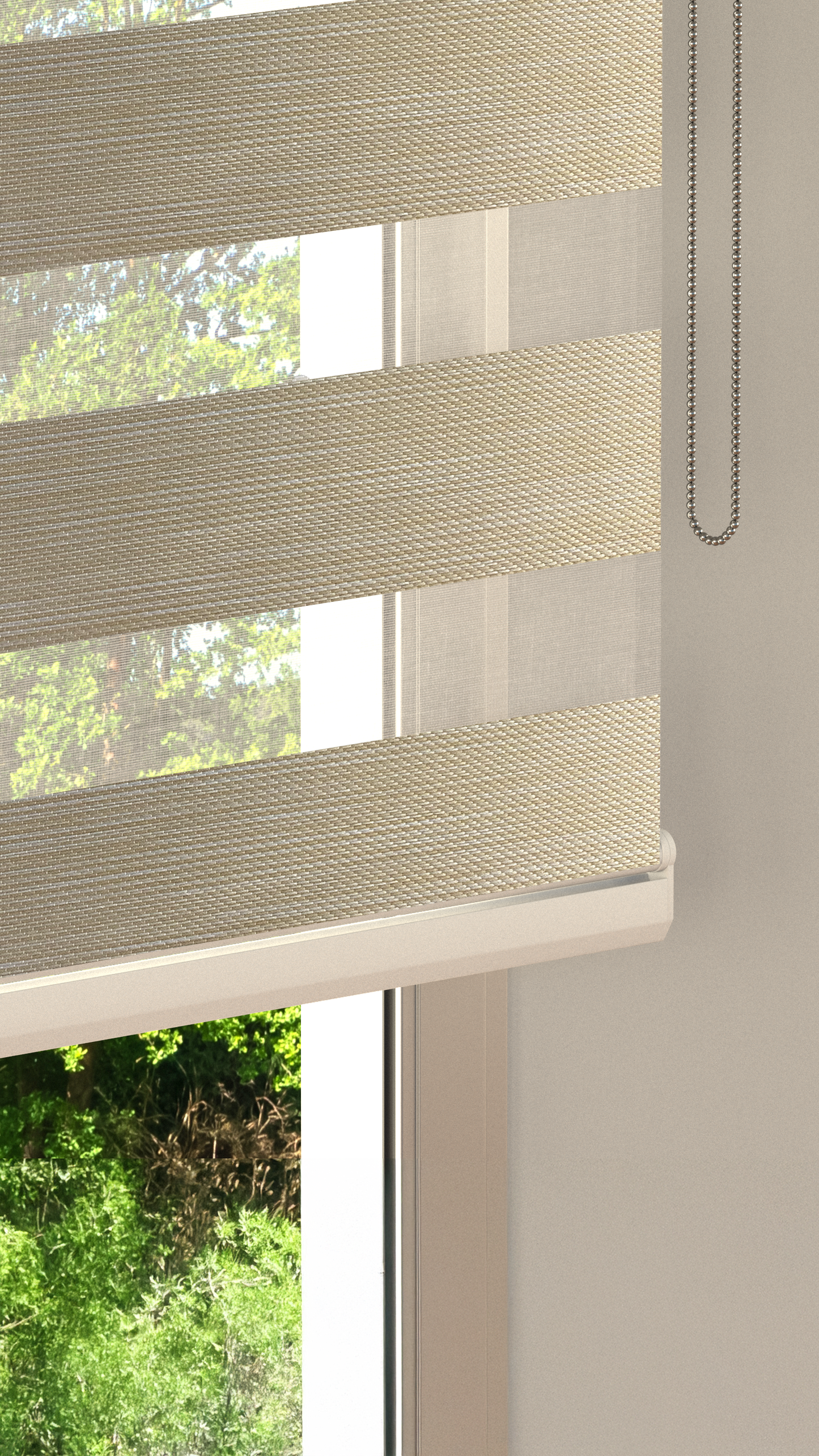 Duo Rolgordijn Verduisterend Beige