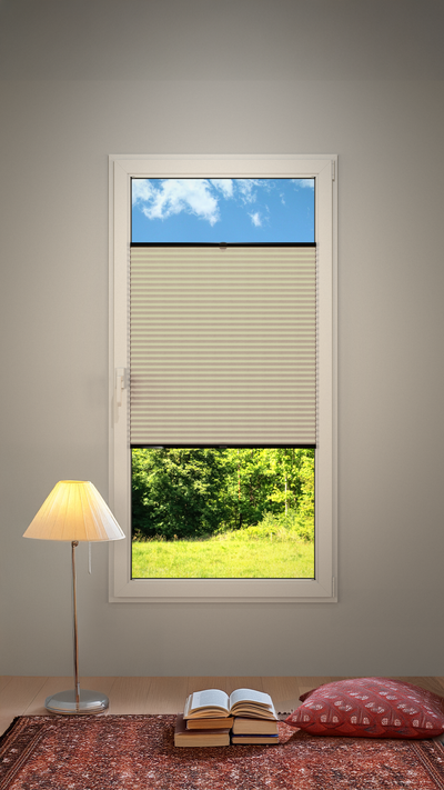 Plisse Gordijn Verduisterend Beige