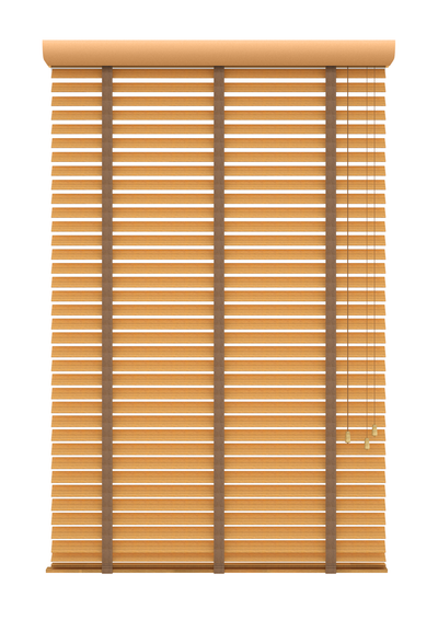 Bamboe Jaloezie met Ladderband 65mm eik