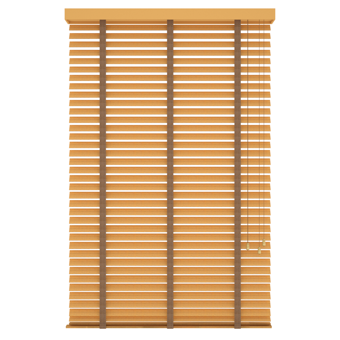 Basswood Jaloezie met Ladderband 65mm licht eik