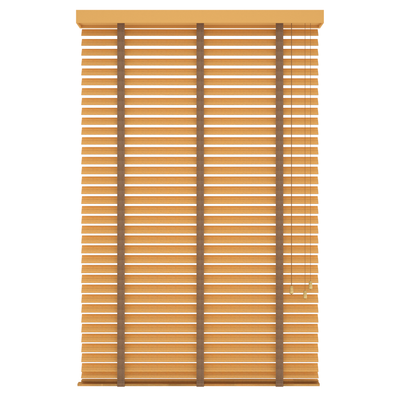 Basswood Jaloezie met Ladderband 65mm licht eik