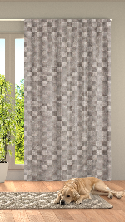 Gordijn Rib Dim Out Taupe