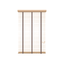 Basswood Jaloezie met Ladderband 35mm licht eik
