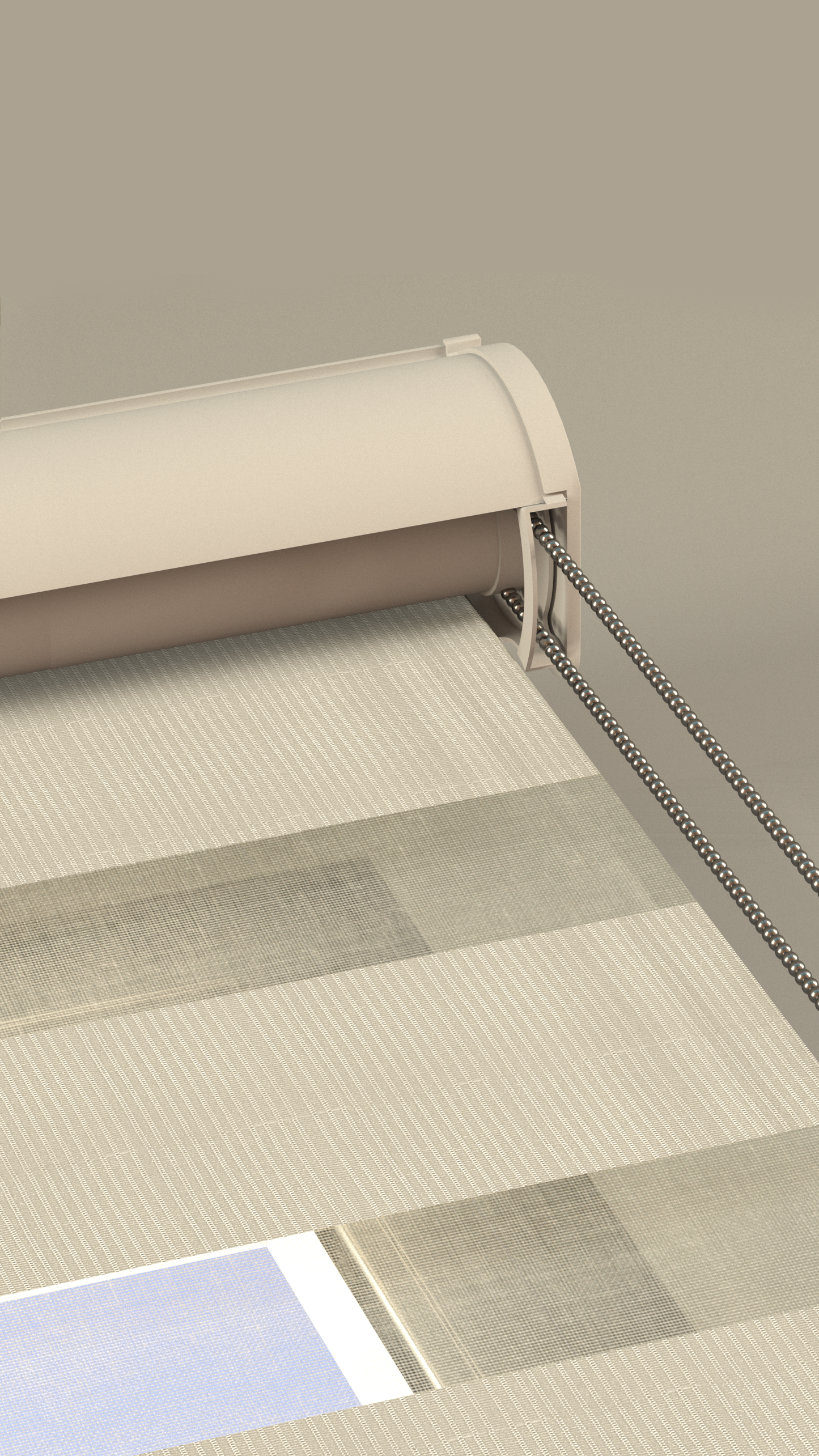 Duo Rolgordijn Semi Transparant Pearl-White
