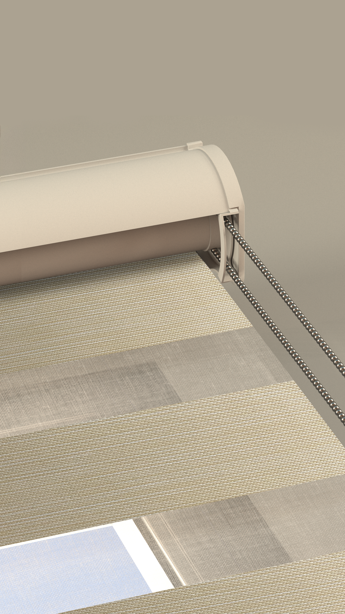 Duo Rolgordijn Verduisterend Beige