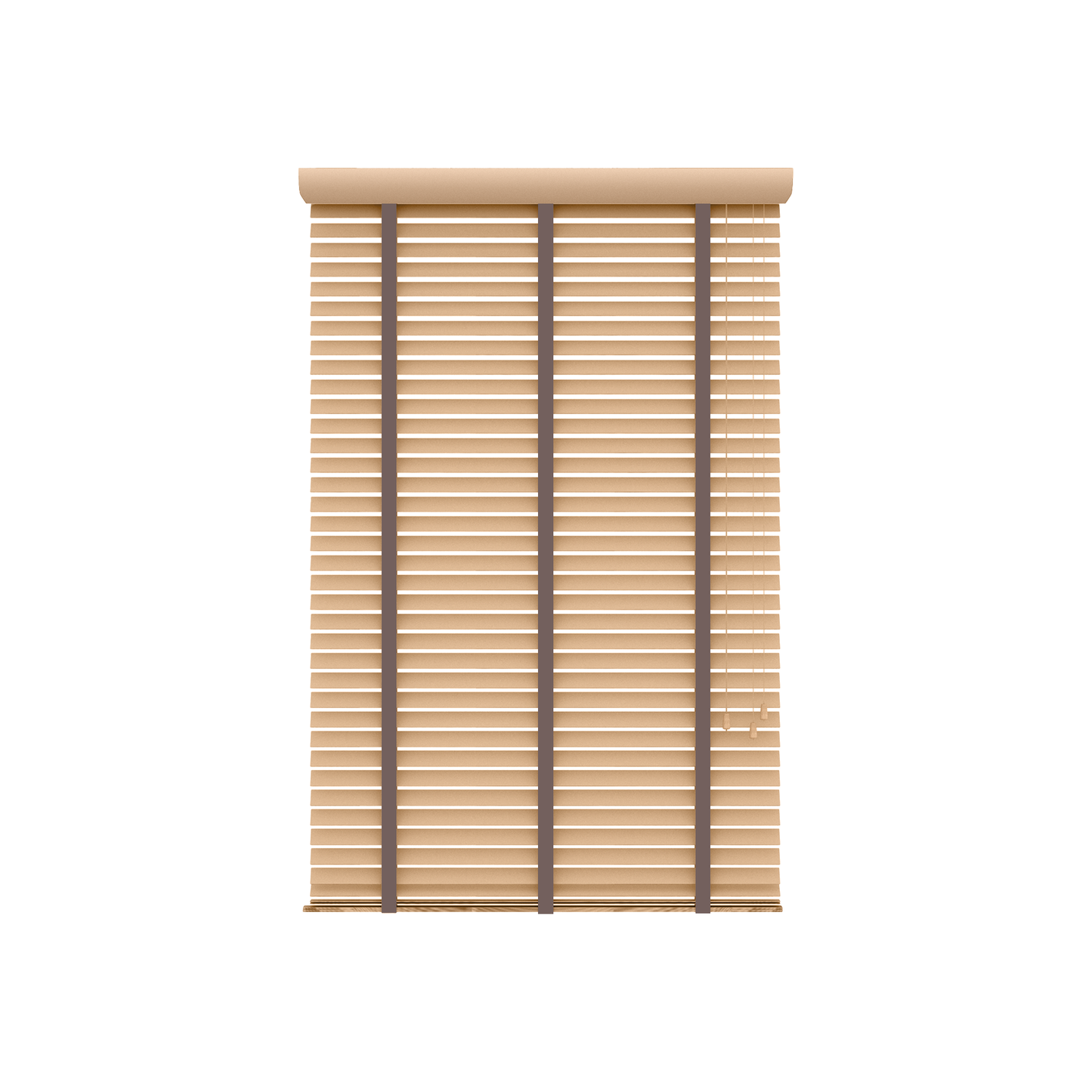 Basswood Jaloezie met Ladderband 35mm licht eik