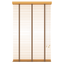 Basswood Jaloezie met Ladderband 65mm licht eik