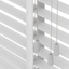 Bamboe Jaloezie met Ladderband 65mm wit