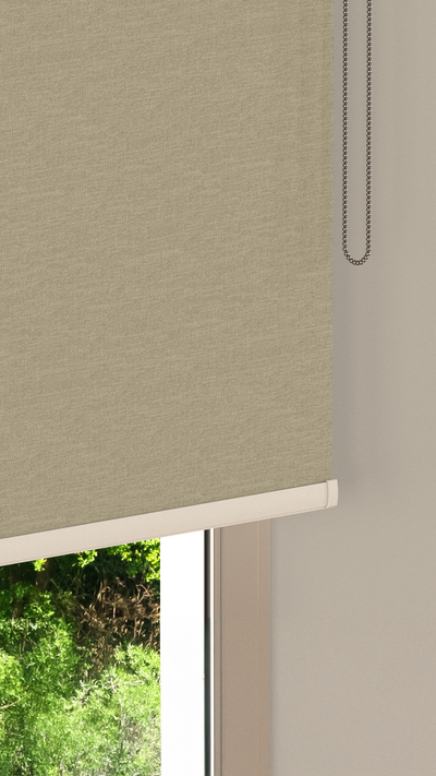 Rolgordijn Semi Transparant Donker-Beige