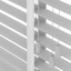 Basswood Jaloezie met Ladderband 65mm Wit