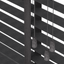 Bamboe Jaloezie met Ladderband 65mm Zwart