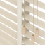Bamboe Jaloezie met Ladderband 65mm Parel-wit