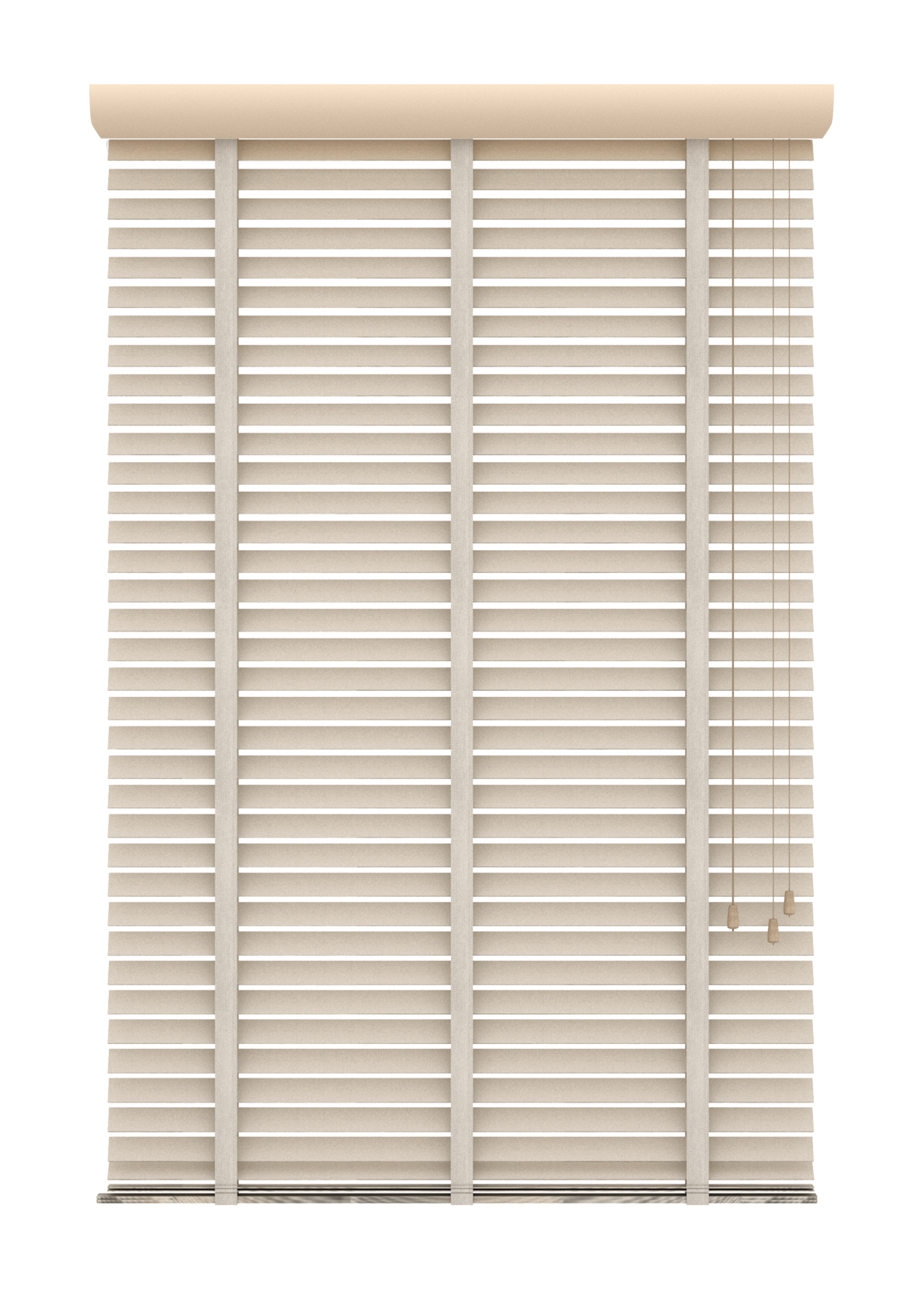 Bamboe Jaloezie 65MM Parel-wit