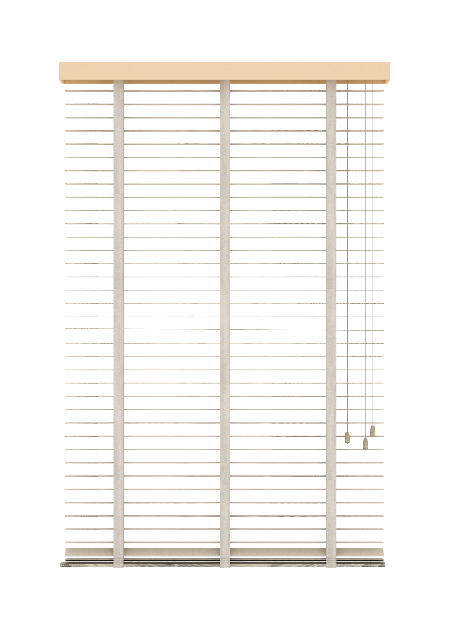 Basswood Jaloezie 35MM Parel-wit Open