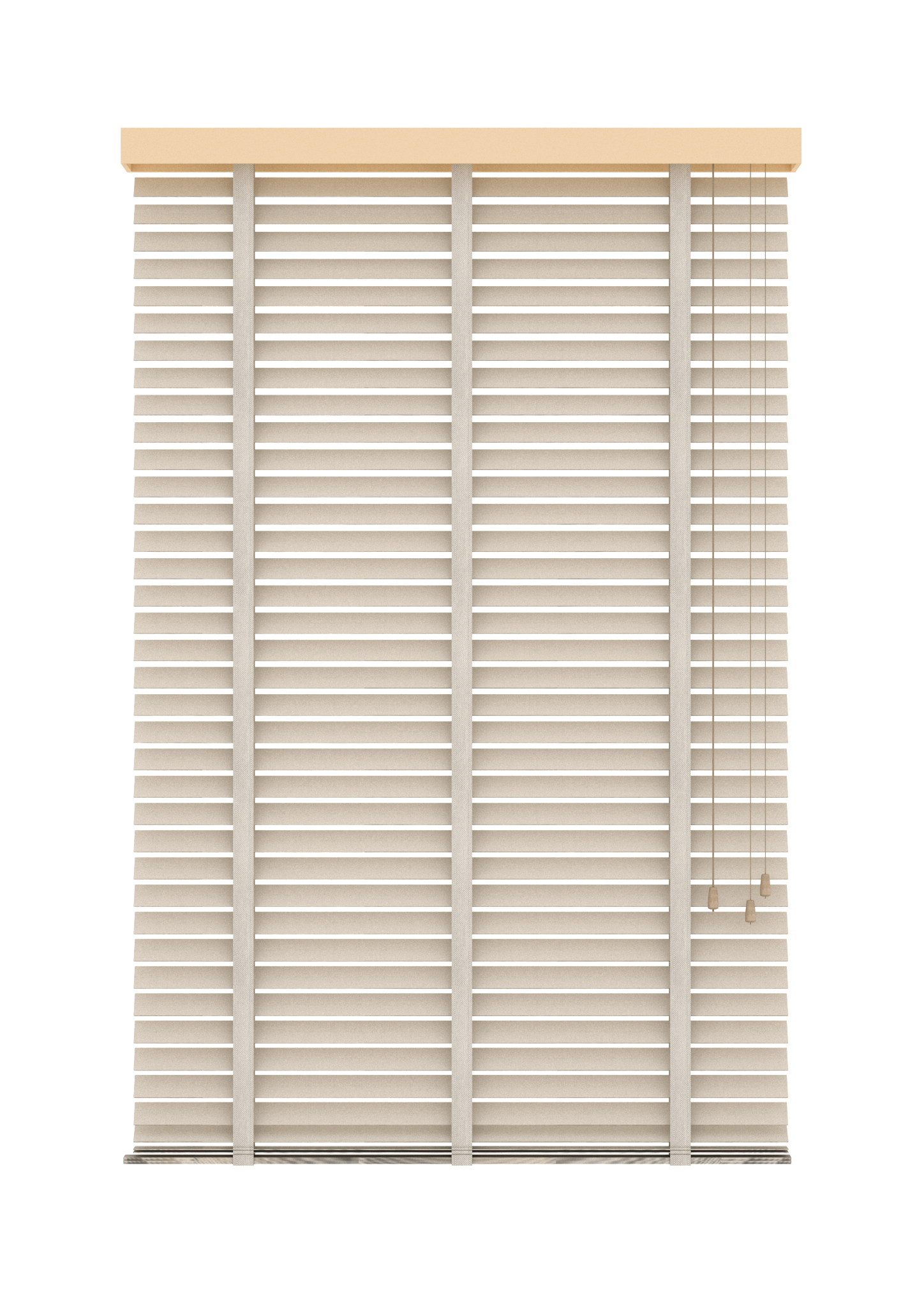 Basswood Jaloezie 50MM Parel-wit