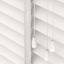 Basswood Jaloezie 50MM Wit Coord Dicht