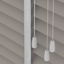 Basswood Jaloezie 65MM Donker Grijs Coord Dicht