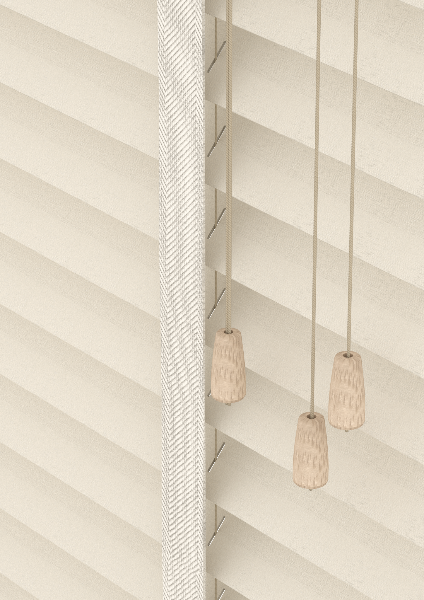Basswood Jaloezie 65MM Parel-wit Coord Dicht