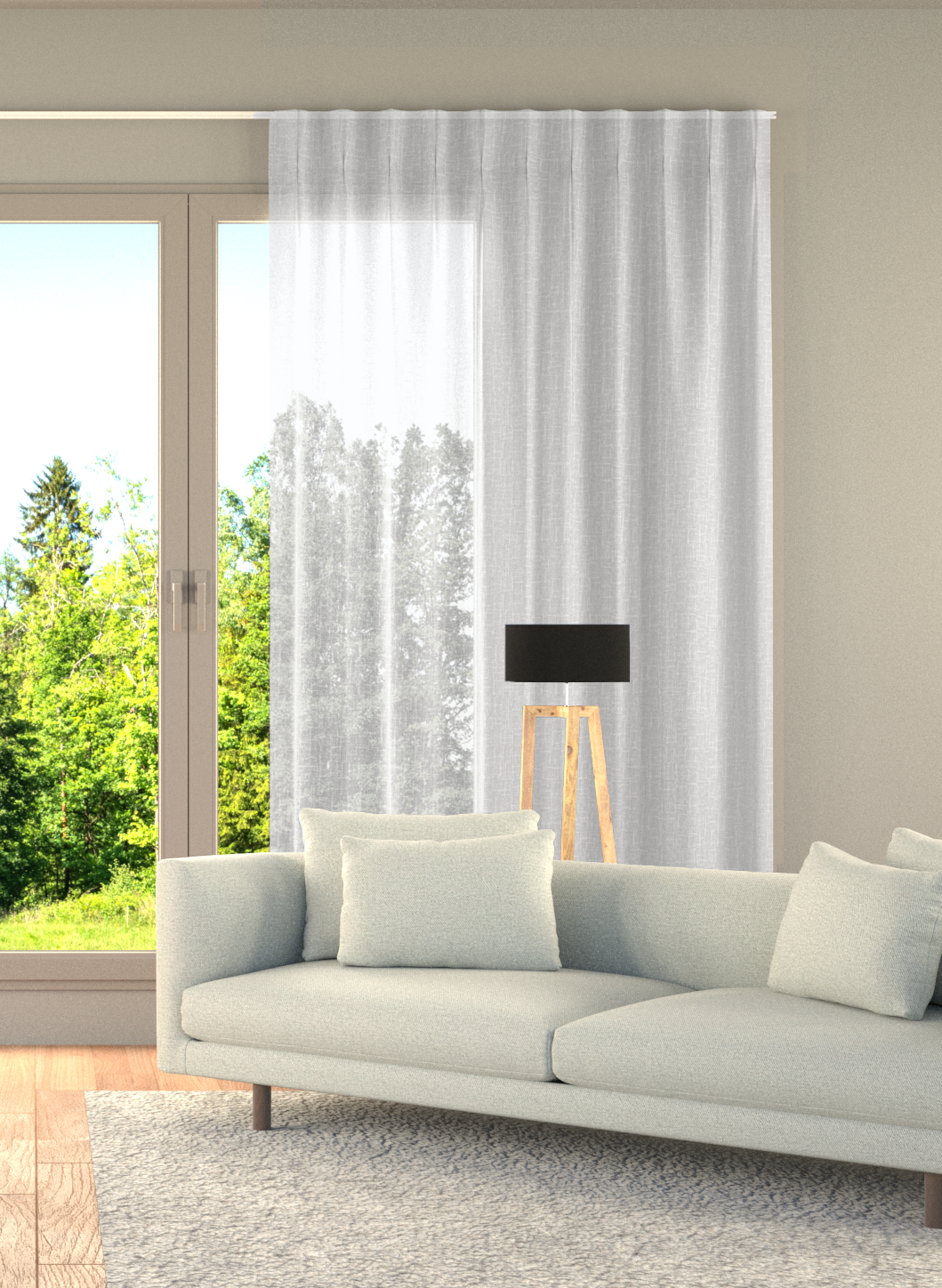 Gordijn Horta Inbetween Vitrage Off-white