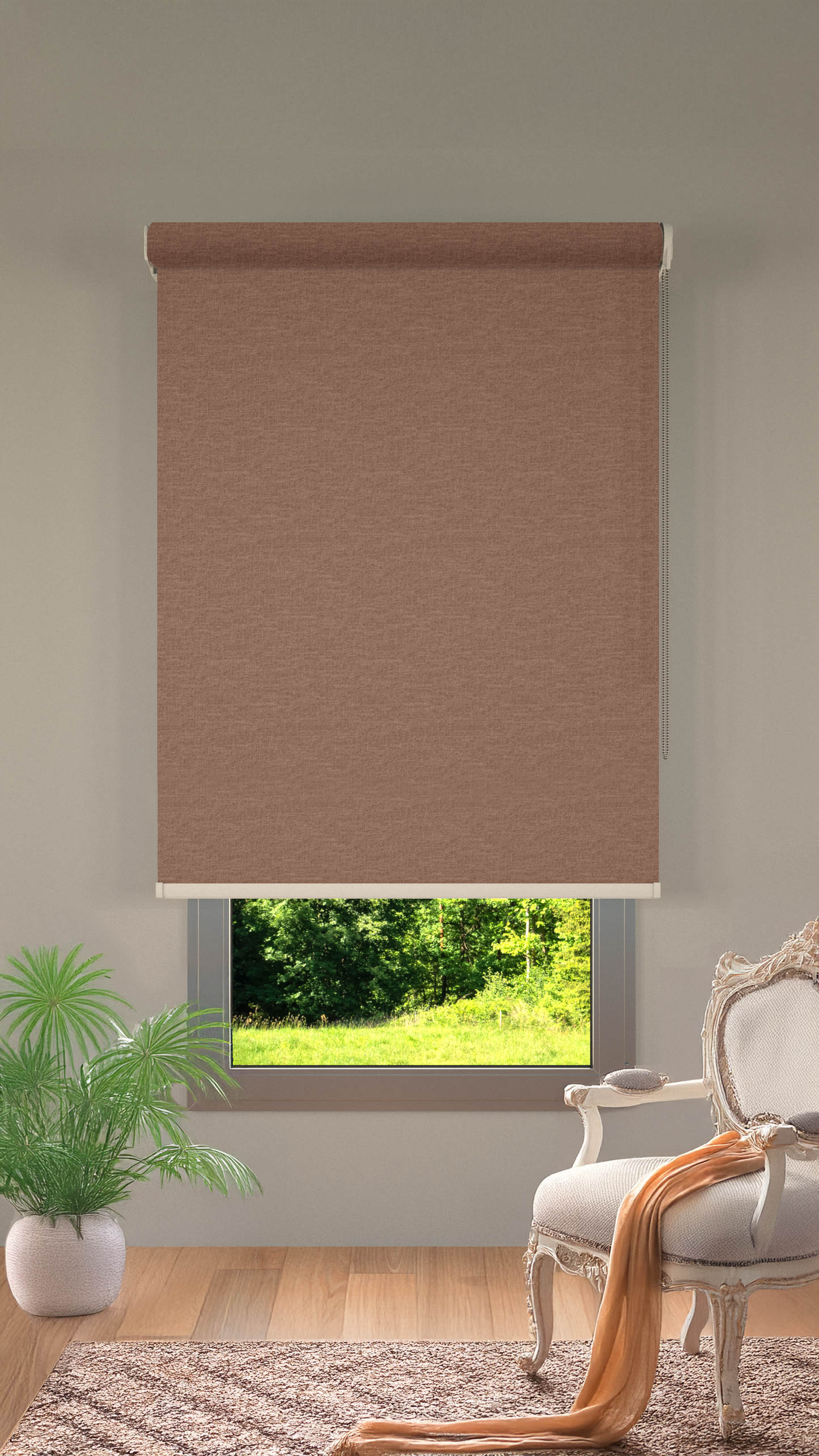 Rolgordijn Verduisterend Beige