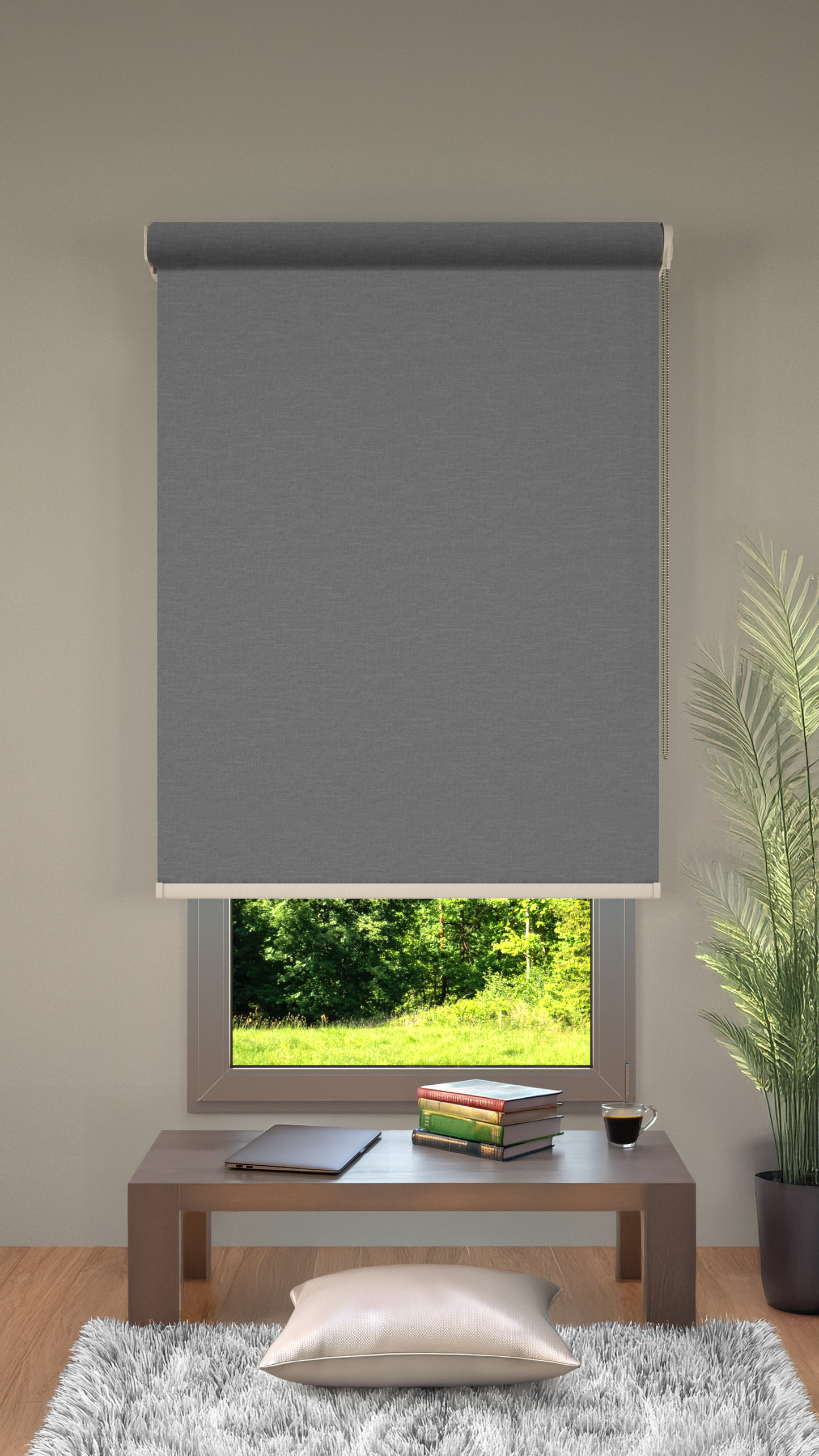 Rolgordijn Verduisterend Beige