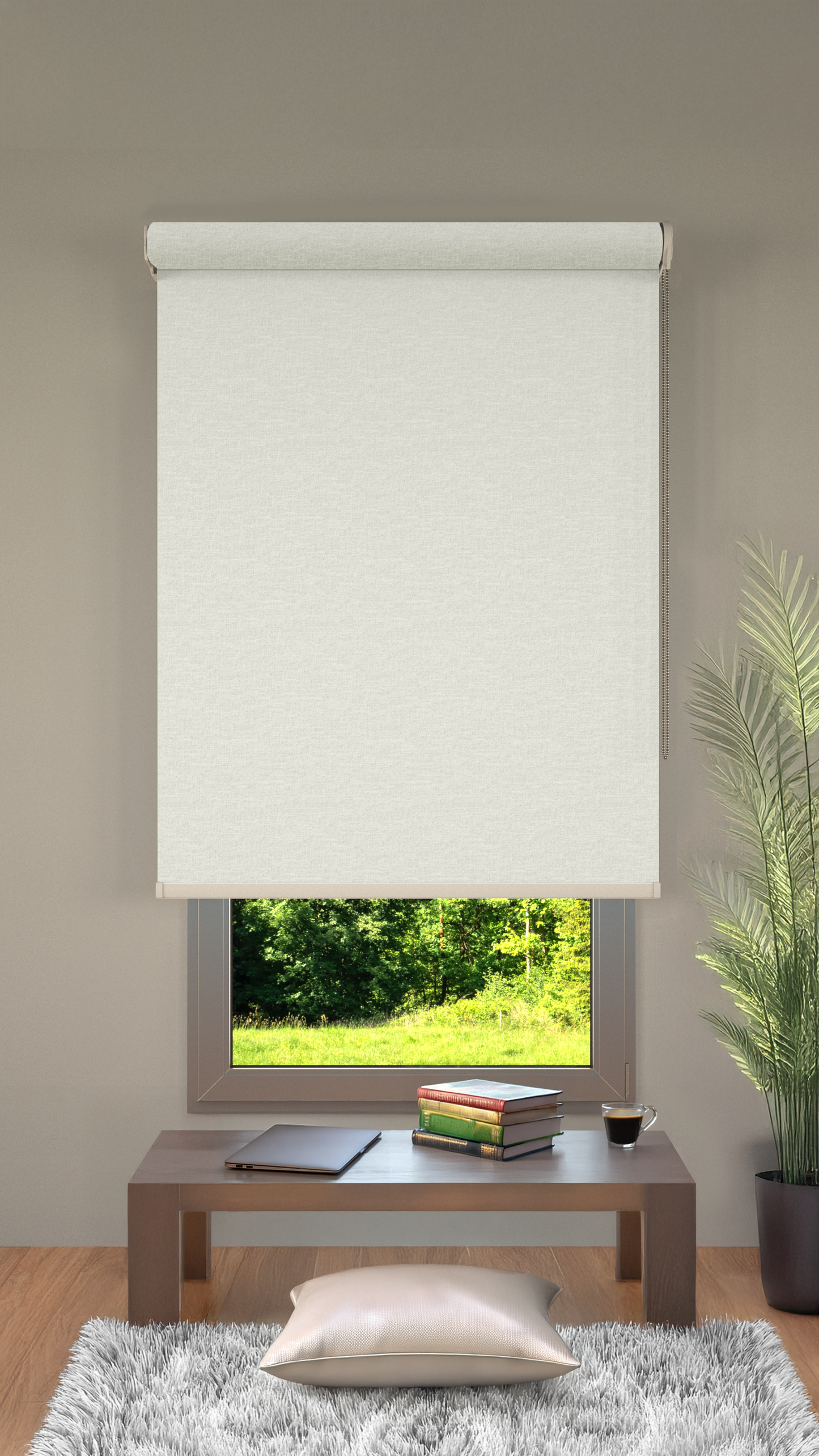 Rolgordijn Verduisterend Beige